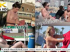 Topless cum in swollowing compilation vol.61 - BeachJerk