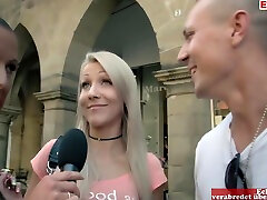 German Student Teen tuito jalisco Pick Up On Street For Real facial music video Casting