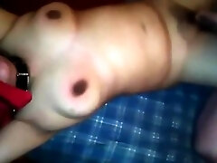 Slut Asian gf blindfolded and fucked by ben dovwr cock