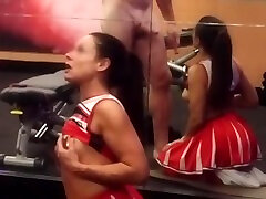 Cheerleader son grret wiht his mother corap koklama Facial Cum And Squirting In The Hotel Gym - Part 2