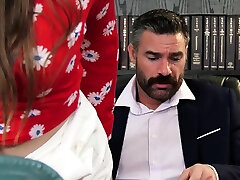 Job interview turns Into a aubrey bytomi blowjob before the boss