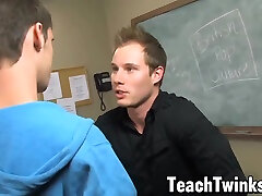 Tyler Andrews And Adrian Layton In Hunky Teacher Anal Fucks Student