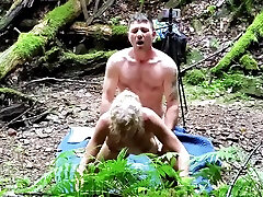 Voyeur - Romantic Walk In Woods Sensual Pegging & Real Passionate Sex By Waterfall Rough Doggystyle