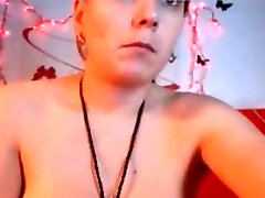 大软重的乳房在凸轮显示猫