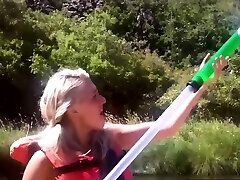 Badass babes flashed anal cream pie yourself joi during rafting
