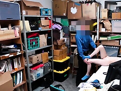 青少年的金发女郎小奶子喷和大家伙办公室盛大Thef
