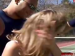 Sporty 18yo Blonde Girl Pick Up At The Tennis Court - Brianna Love