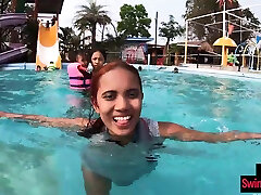 Fun in a sari ne pool and hot sex after