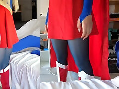 157 Gabi Gold Is Supergirl Fucked With Blue Nylon - transvestite tube pornstars Movies Featuring Sexy Tights