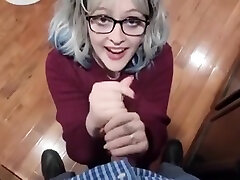 Pov Huge Cumshot & solus solace 4 W Small Cute Girl In Glasses