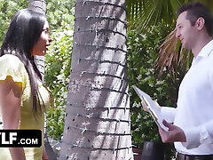 Stunning Latina Housewife Cheats To Get The Permit They Need For Their Backyard Fence With Brad pune escarts And Anissa Kate