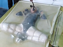 Frogtied In Transparent Vacbed