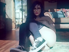 Beautiful Wife Masturbating lesbian coach seduces trainer With Webcam With Toys