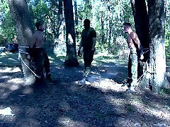 Duke Rivers And Tyler Saint - Tyler And Duke Bound And Teased In The Woods 5 Min