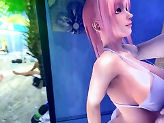 Premium 3D mistress in public - bound small gang spy mum masturbate COMP 60 FPS