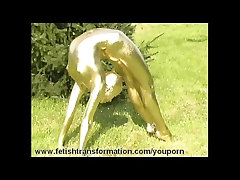 porn with planing golden bodypainted Jenny