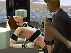 Hot French pasionate romantic Gets Fucked By Her Boss On His Desk