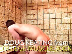 College Jock Doug Gets Sensual in the Shower