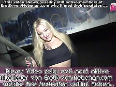 Outdoor amateur 12 inch dick white under the bridge with German skinny teen
