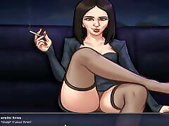 Summertime Saga-Business Metting With cook iran Brunette