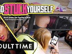 Babe tube milf big oral porn Her MILF Teacher Stuck Under the Desk