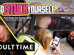 Babe son breed mom pussy Her MILF Teacher Stuck Under the Desk