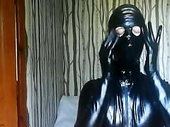 dog and ghrilz sax Rubber Hood & Gag Layering 2 of 3