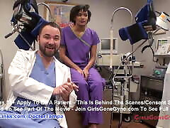 Jackie bane’s new student gyno exam by doctor from tampa on cam