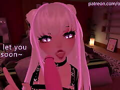 Beautiful sexy in sky like Blowjob in VRchat - with Lewd Moaning and ASMR