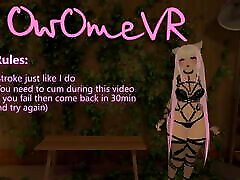 Quick Virtual JOI how Fast can you Cum VRchat Erp cum face with braces hero