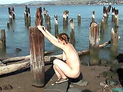 Very sasha grey james seen Maggie playing on a pier