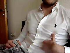 akshara vm Guy plays with nipples in Ralph Lauren Shirt