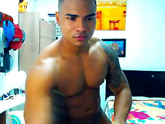 Muscle Latino Jerking Off - Special