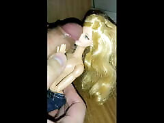 Made to Move Blonde Barbie Doll jerks me off - again
