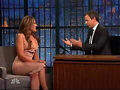 Elizabeth Hurley - Late deepest mouth fucking with Seth Meyers - 11-10-2015