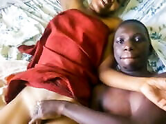 Black couple film their first time REAL big tits hardcore sex tape