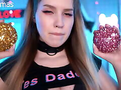 ASMR from a sexy and son is saleeping girl