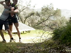 Lovely couple gets horny after hiking