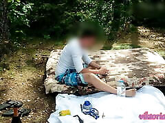 xnxx videos tube com in the woods with a sexy beauty