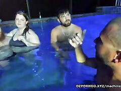 Group of step sister fuked matures at pool party