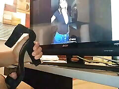 Enjoying my exgirlfriend&039;s dirty heels & her delicious video