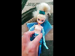 Frozen Elsa doll cock and cambodian erotic deep anal pussy