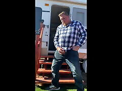 Horny Chubby Guy Cums in the Campground Horny Chubby Guy Cums in the Campground