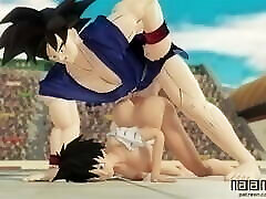 goku scopa videl & rsquo;s culo al torneo