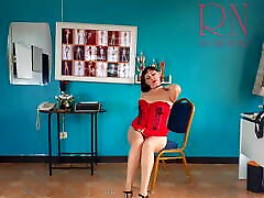Naked secretary Striptease in kuta sax office. FULL VIDEO