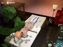 Orc Massage 3D sex in the pantry game Ep.2 Naughty blonde elf lady