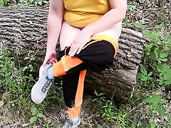 A day in the woods - desi teenage girl nidu hard spanking DC
