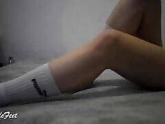 ai jay Blonde In Long Socks, You Need to See It - Miley Grey