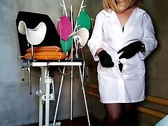 Russian Chubby Nurse MILF and 800 ml of urine