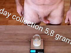 Seventh day of sperm collection for Cicci77 and Pedro